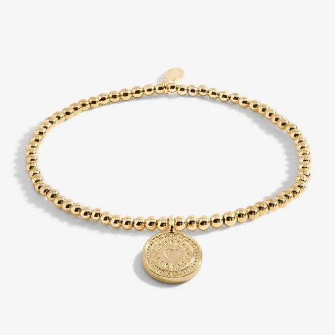 A Little 40th Birthday Gold Plated 17.5cm Stretch Bracelet 6990