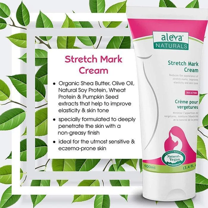 Aleva Stretch Mark Cream - Maternity Care (100ml / 3.4oz)