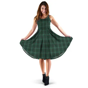 Armagh County Ireland Tartan Sleeveless Midi Womens Dress