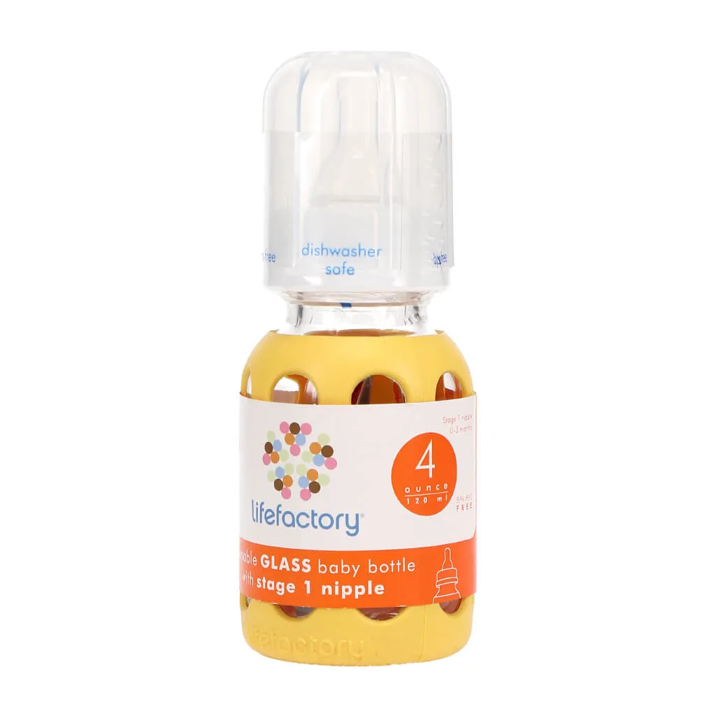 Baby Bottle 4oz Yellow