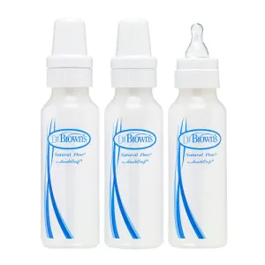 Baby Bottle Polypropylene BPA Free 8oz 3-Pack