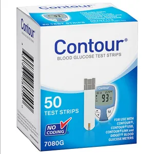 Bayer Contour Blood Glucose Test Strips, 50 count