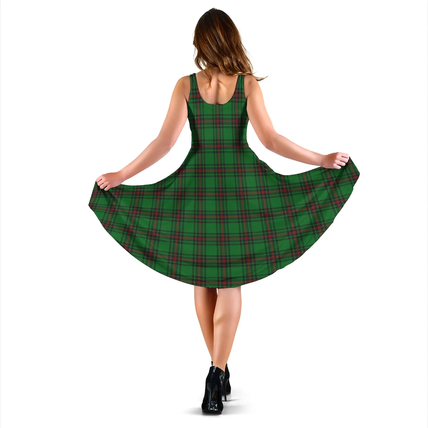 Beveridge Tartan Sleeveless Midi Womens Dress