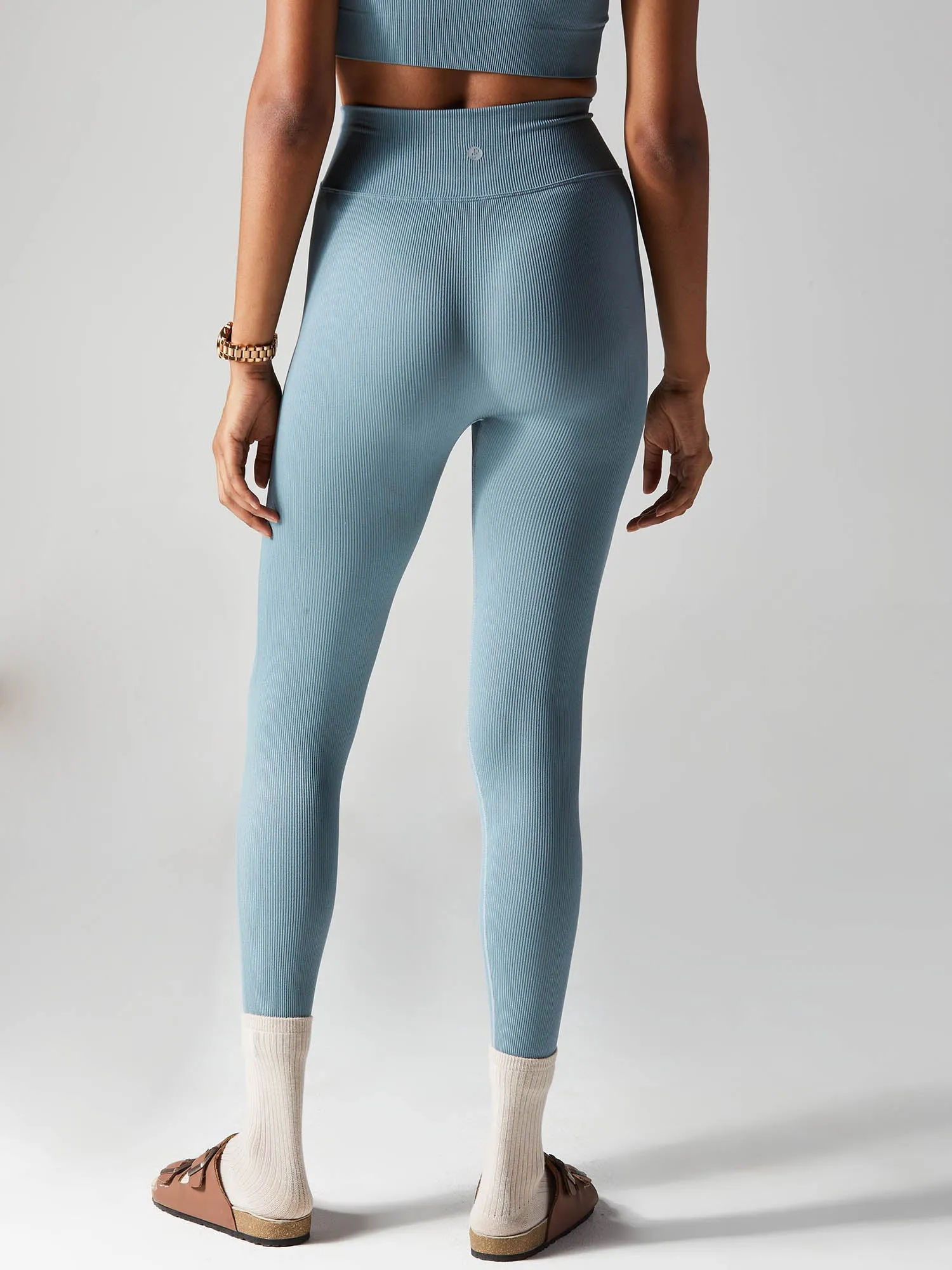 Blue-grey Aspire V-Waist Leggings