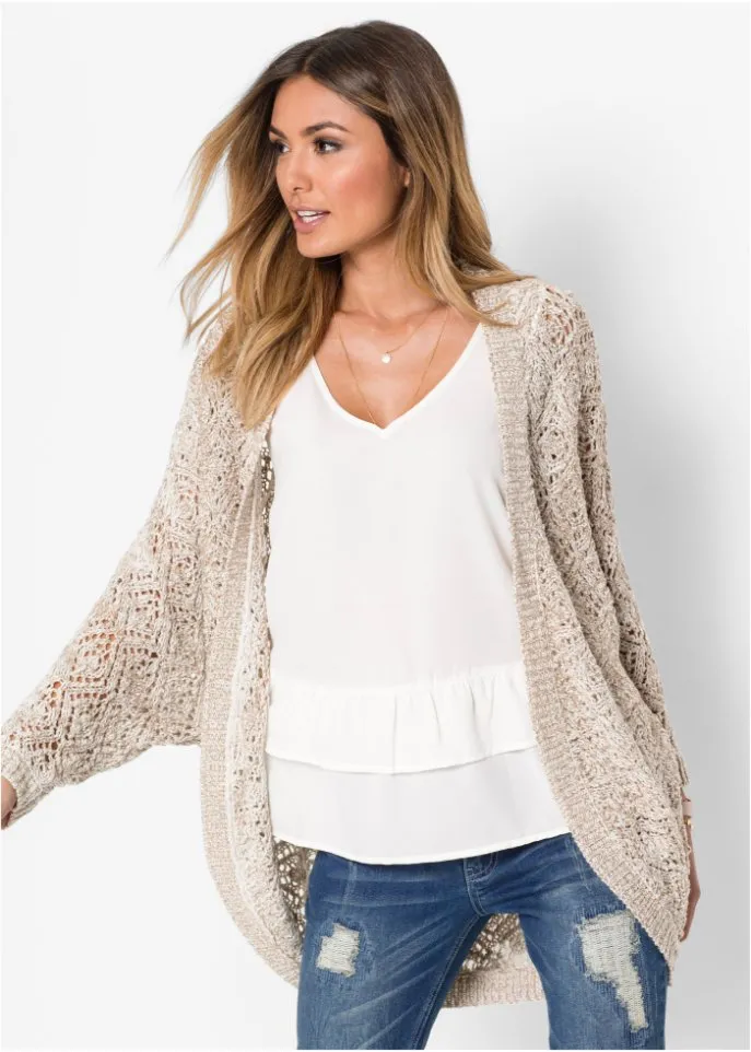 Bodyflirt cardigan, white