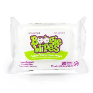 Boogie Wipes Unscented Saline Nose Wipes