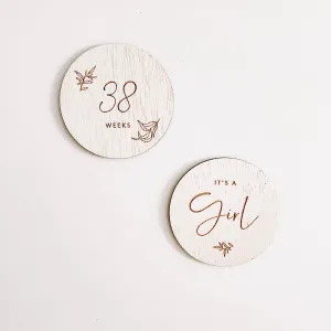 Botanical Pregnancy Milestone Board Set