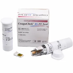 CoaguChek XS Coagulation PT Test Strips For use with CoaguChek XS / XS Plus / XS Pro 24/Box