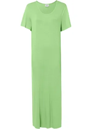 Comfortable fit shirt dress with a midi length slit Bpc Bonprix Collection, green