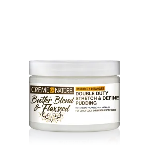 Creme of Nature Butter Blend & Flaxseed Double Duty Stretch & Define Pudding 11.5oz