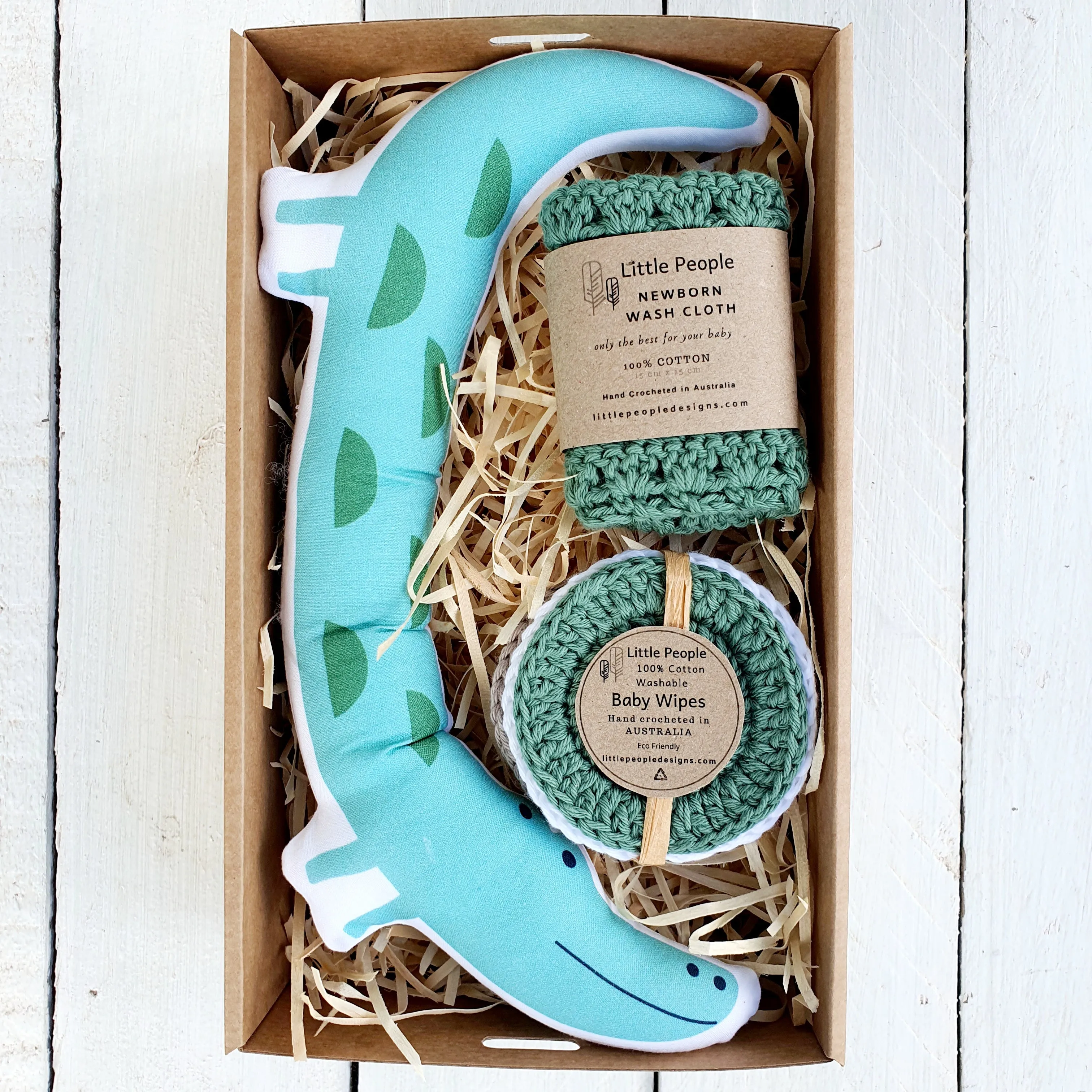 Crocodile in a Carton - Newborn Gift Box