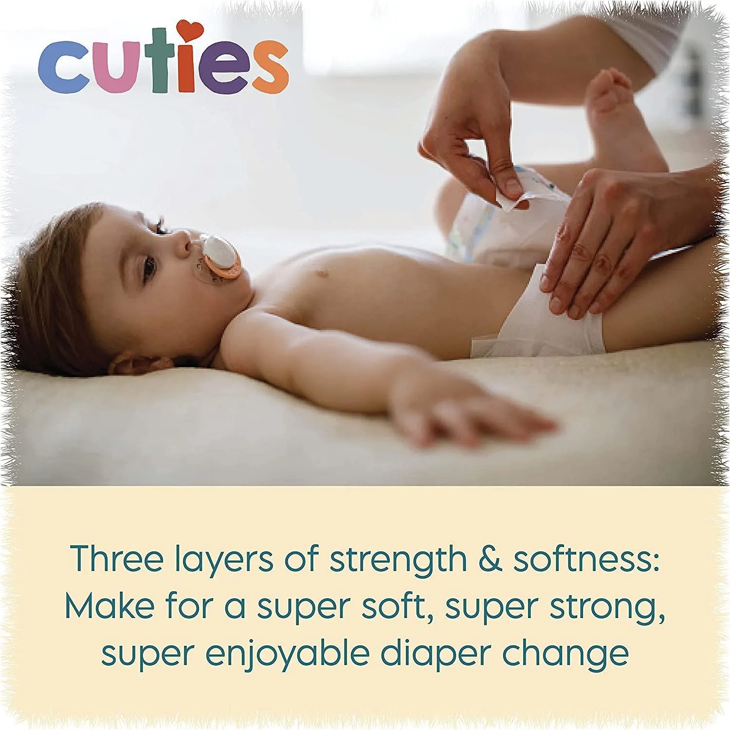 Cuties Baby Wipes Unscented & Hypoallergenic