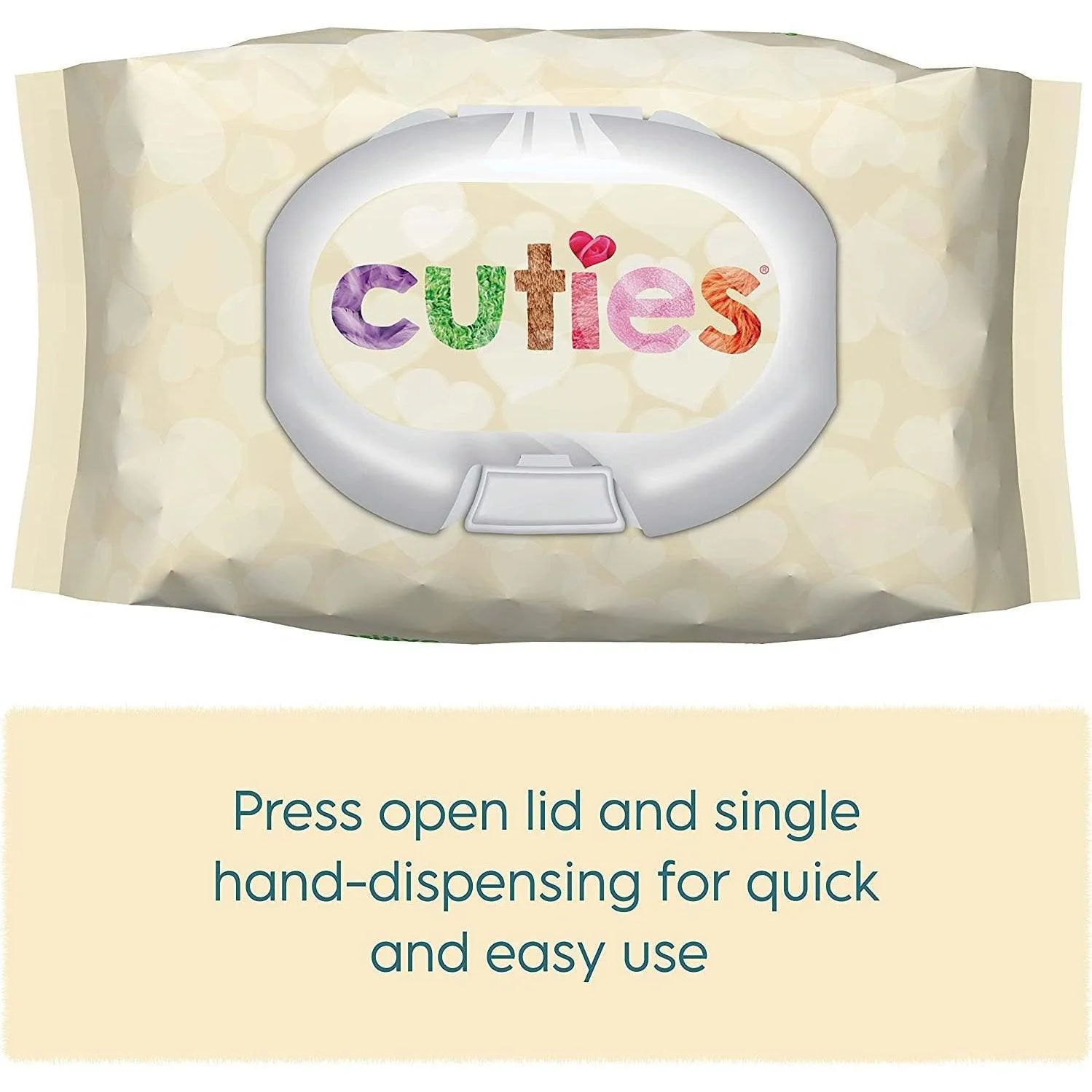 Cuties Baby Wipes Unscented & Hypoallergenic