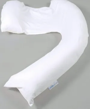 Dreamgenii Pregnancy Support & Feeding Pillow - White cotton