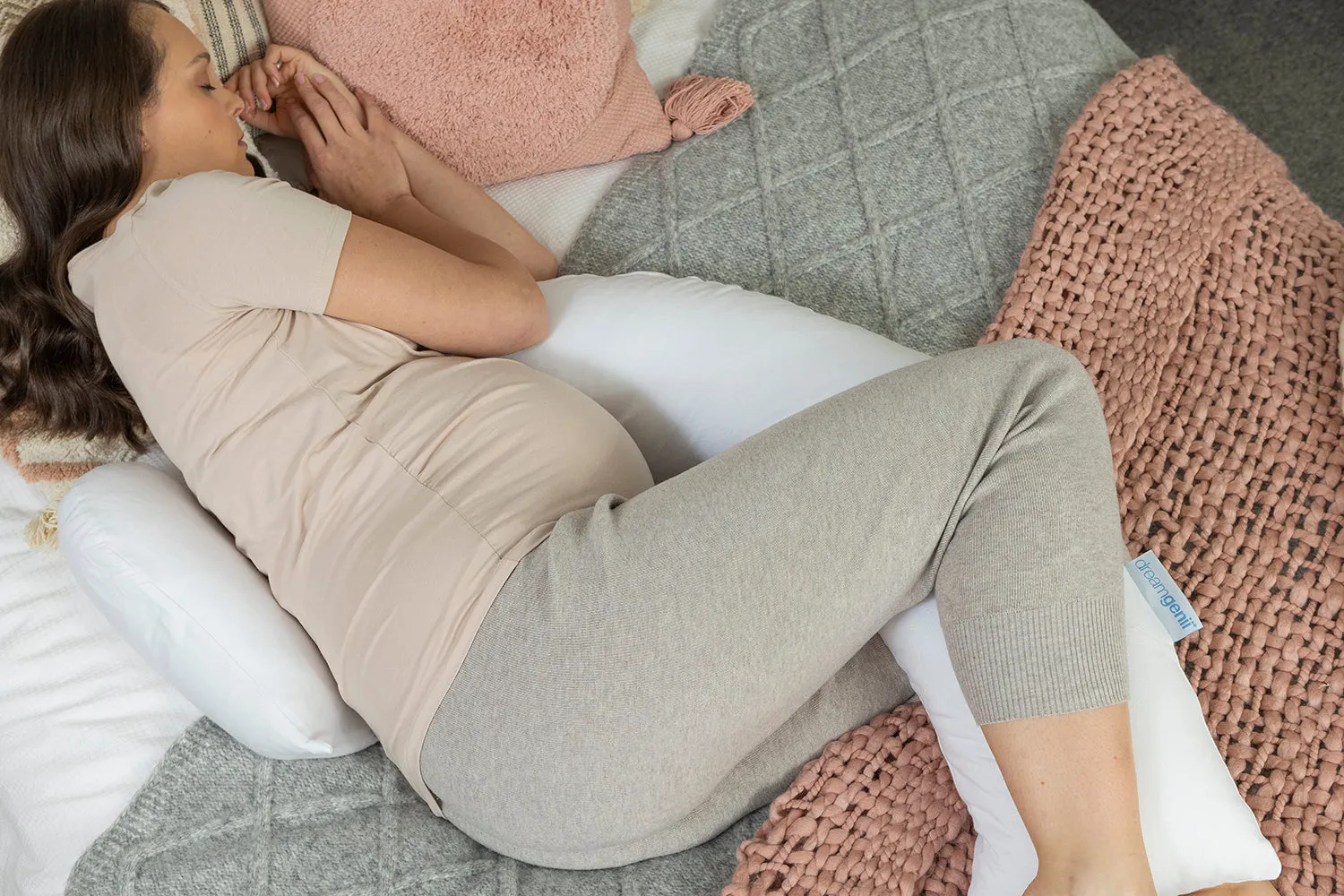 DreamGenii Pregnancy Support and Feeding Pillow