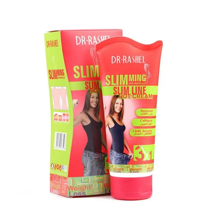 Dr.Rashel 3 In 1 Chili Slim Line Hot Cream With Seaweed Collagen & Chili Formula For Slim Fit 150g DRL-1143