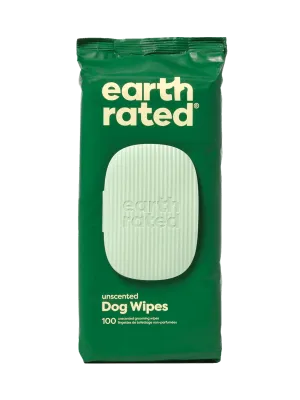 Earth Rated 100 Dog Wipes - Unscented