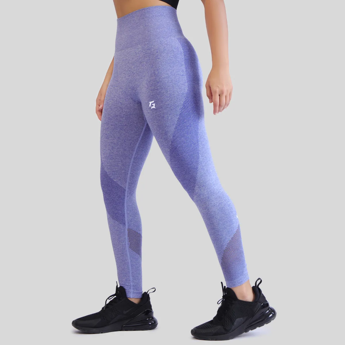 Edge Seamless Leggings (Blue)