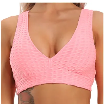 Free   Shipping Women Seamless Push Up Breathable Workout Tops