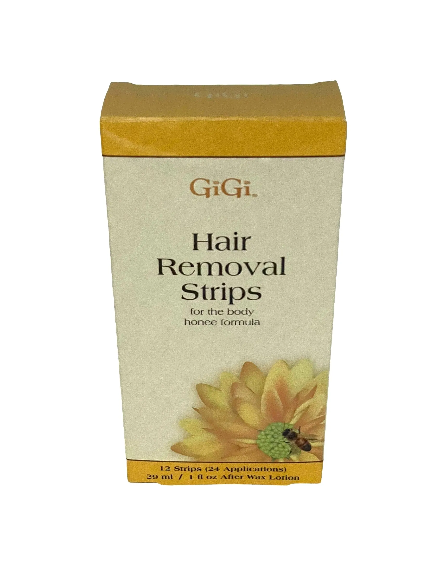 GiGi Hair Removal Strips For The Body Honee Beeswax Formula 12 pk