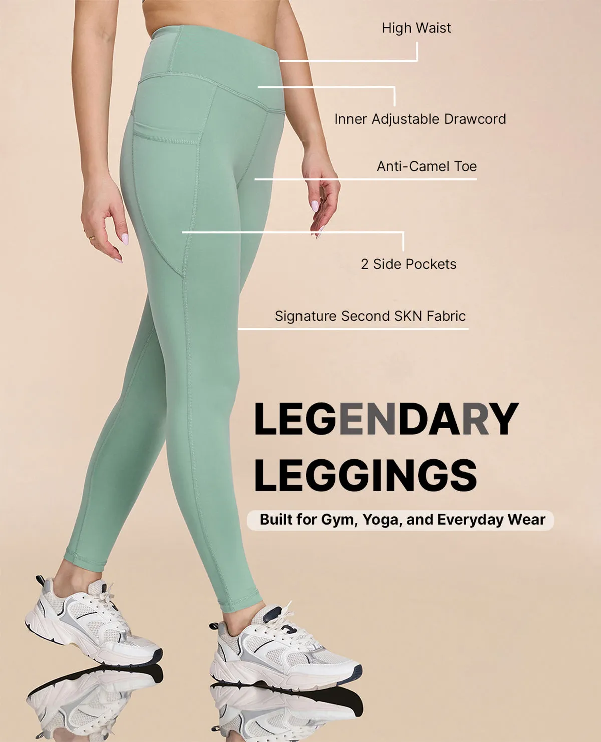 High Waisted Stretchable Leggings