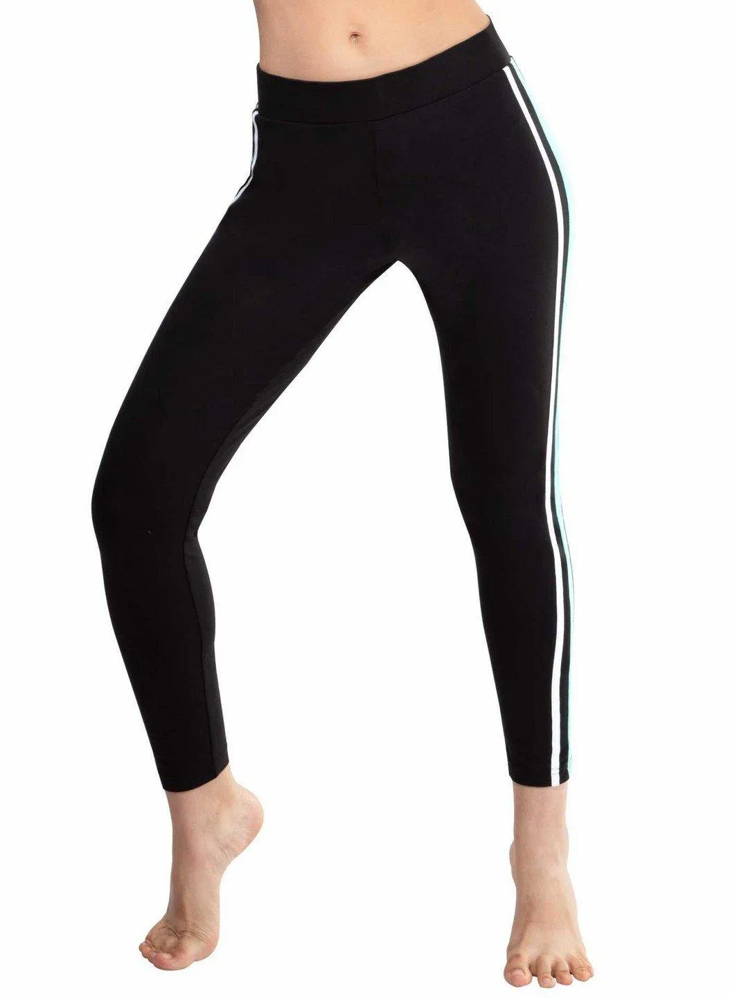 Lovable Black Cotton Gym Wear Tights Yoga Pants With Pocket