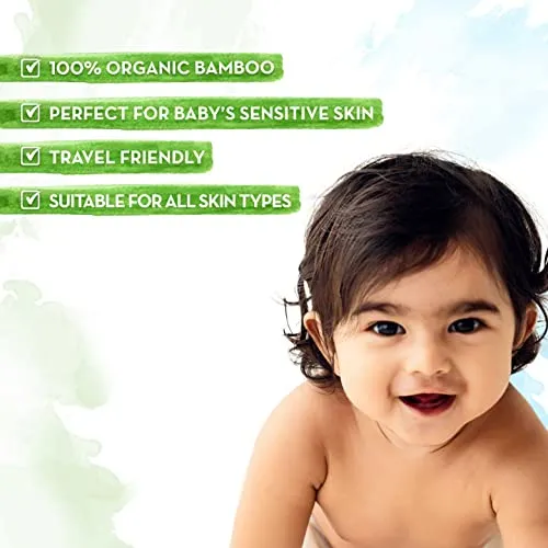 Mamaearth India's First Organic Bamboo Based Baby Wipes (72 Wipes)