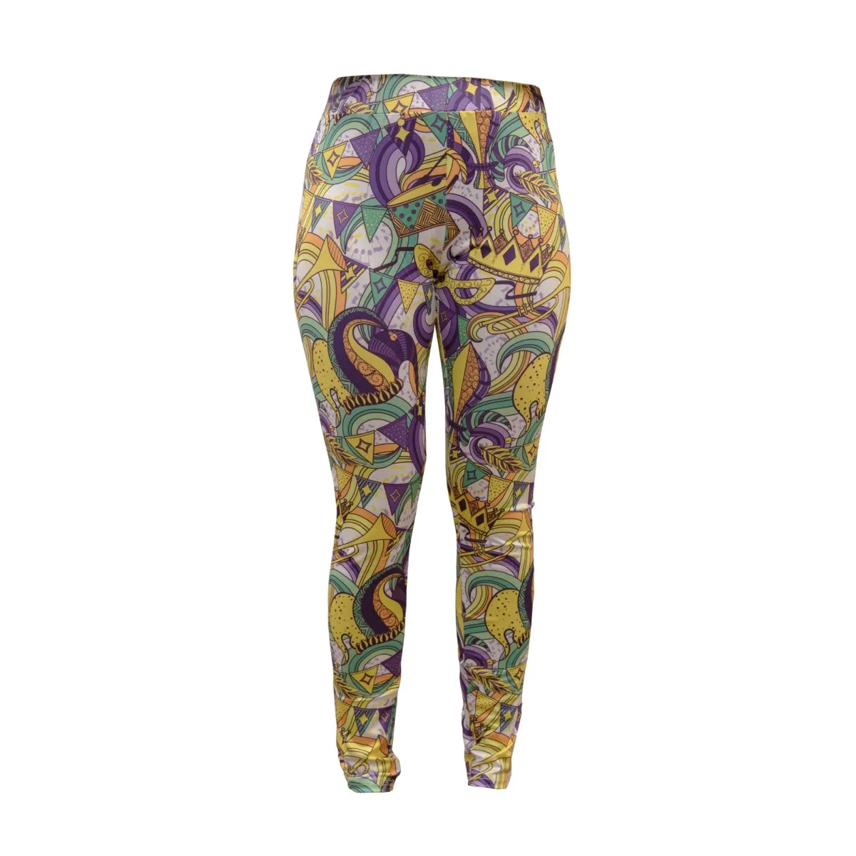 Mardi Gras Majesty Printed Leggings