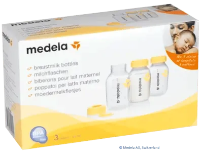 MEDELA milk bottle set