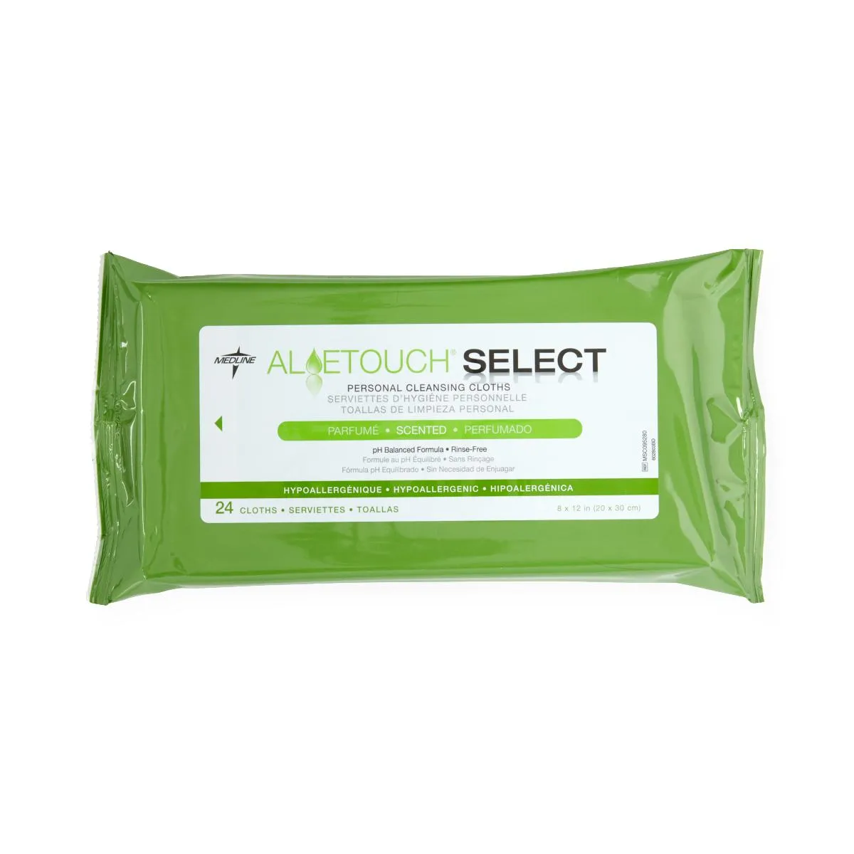 Medline Aloetouch SELECT Premium Spunlace Personal Cleansing Wipes