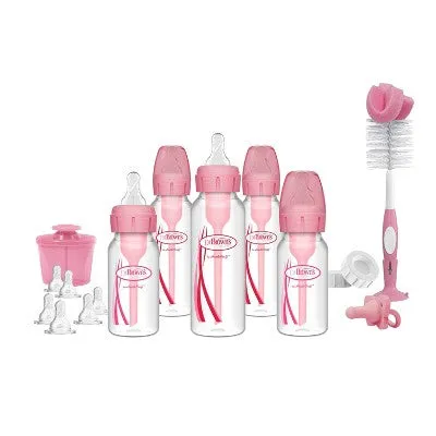 New - Dr. Brown's Options  Anti-Colic Baby Bottle Newborn Gift Set - Pink - 0-6 Months