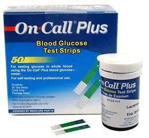 On Call Glucose Test Strips 50s