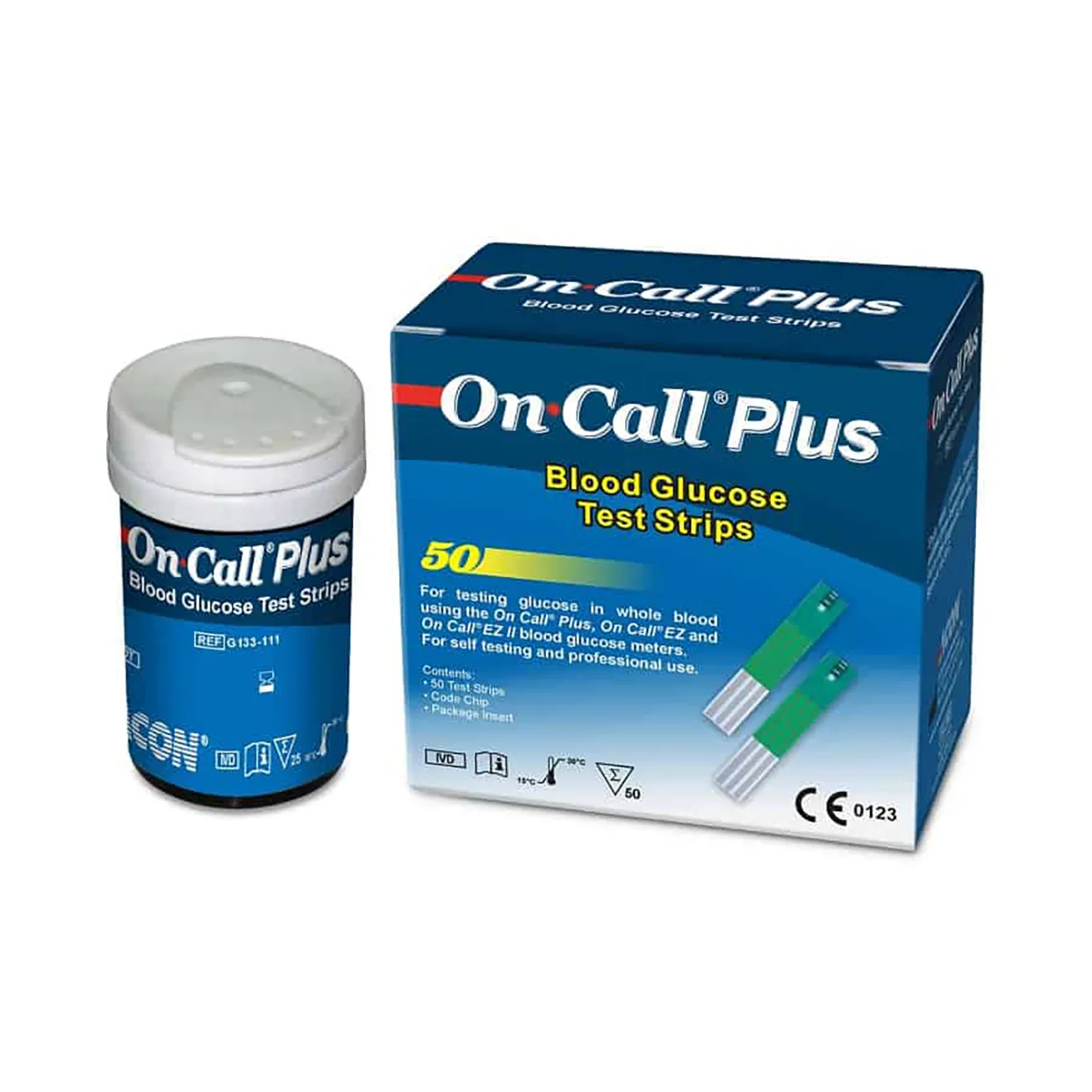 On Call Plus Blood Glucose Strips 50 Strips