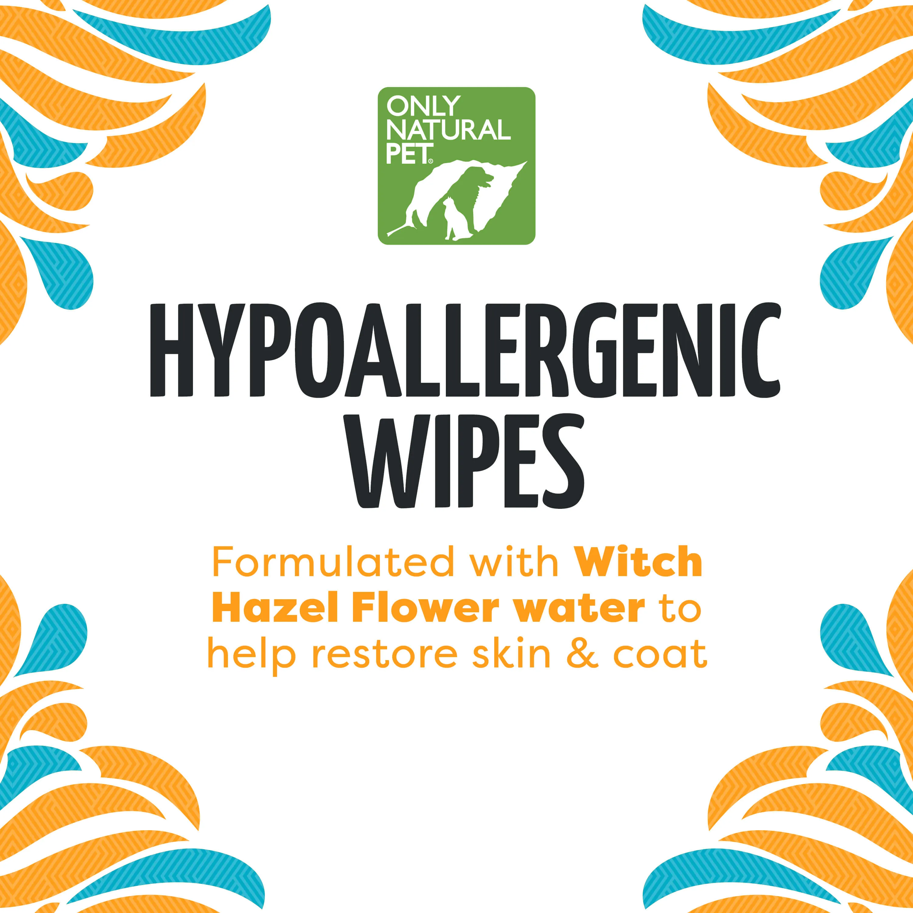 Only Natural Pet Hypoallergenic Sensitive Skin Wipes for Dogs