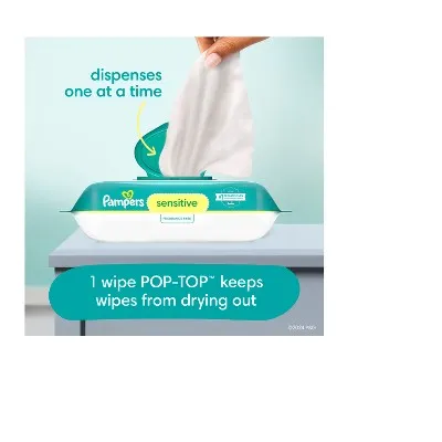 Open Box - Pampers Baby Wipes - Sens - 1344ct