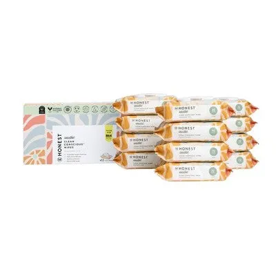 Open Box - The Honest Company Plant-Based Baby Wipes made with over 99% Water - Sunburst - 864ct