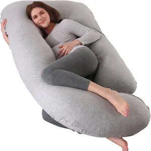 Pregnancy Pillows U-Shape Full Body Pillow-Gray