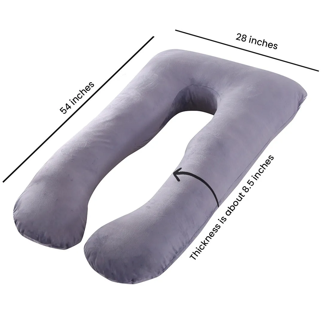 Pregnancy Support Pillow / U- Shape Maternity Pillow / Sleeping Support Pillow In Green Color