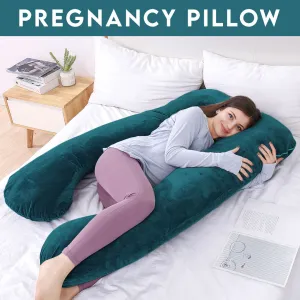 Pregnancy Support Pillow / U- Shape Maternity Pillow / Sleeping Support Pillow In Green Color