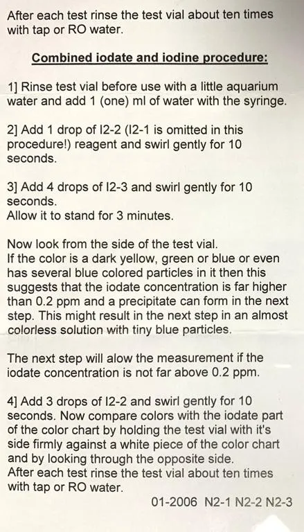 SALIFERT Iodine Profi Test kit for saltwater (I2)