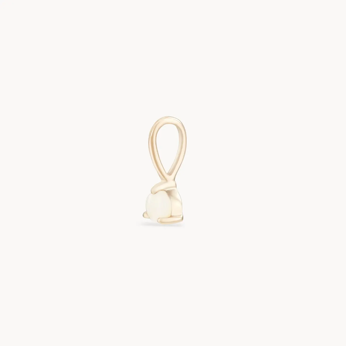 serendipity october birthstone charm - 10k yellow gold charm, opal