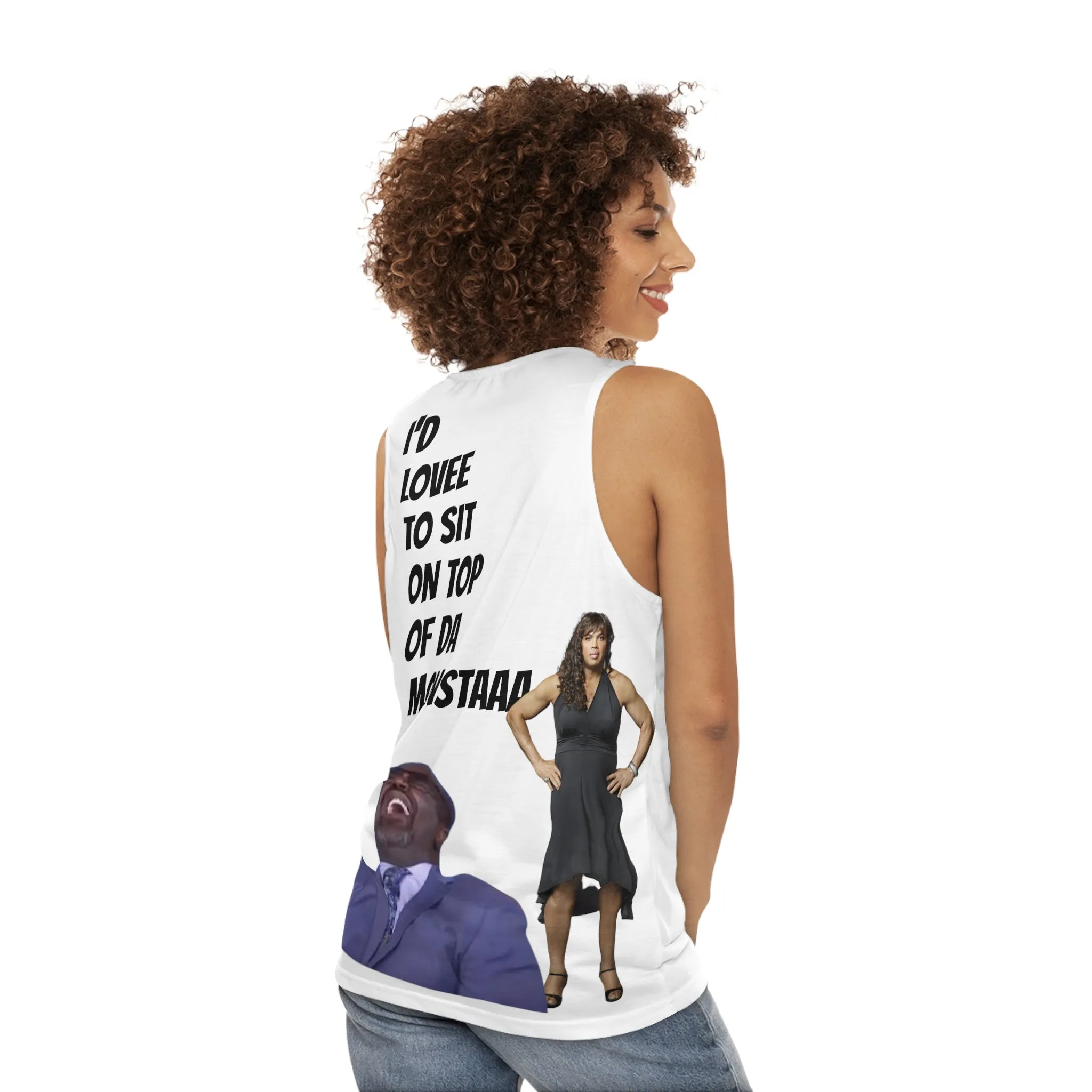 Shaqtin a Fool Unisex Tank Top (AOP)