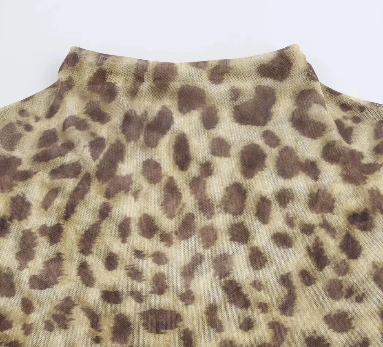 Trasparente tops leopar black color