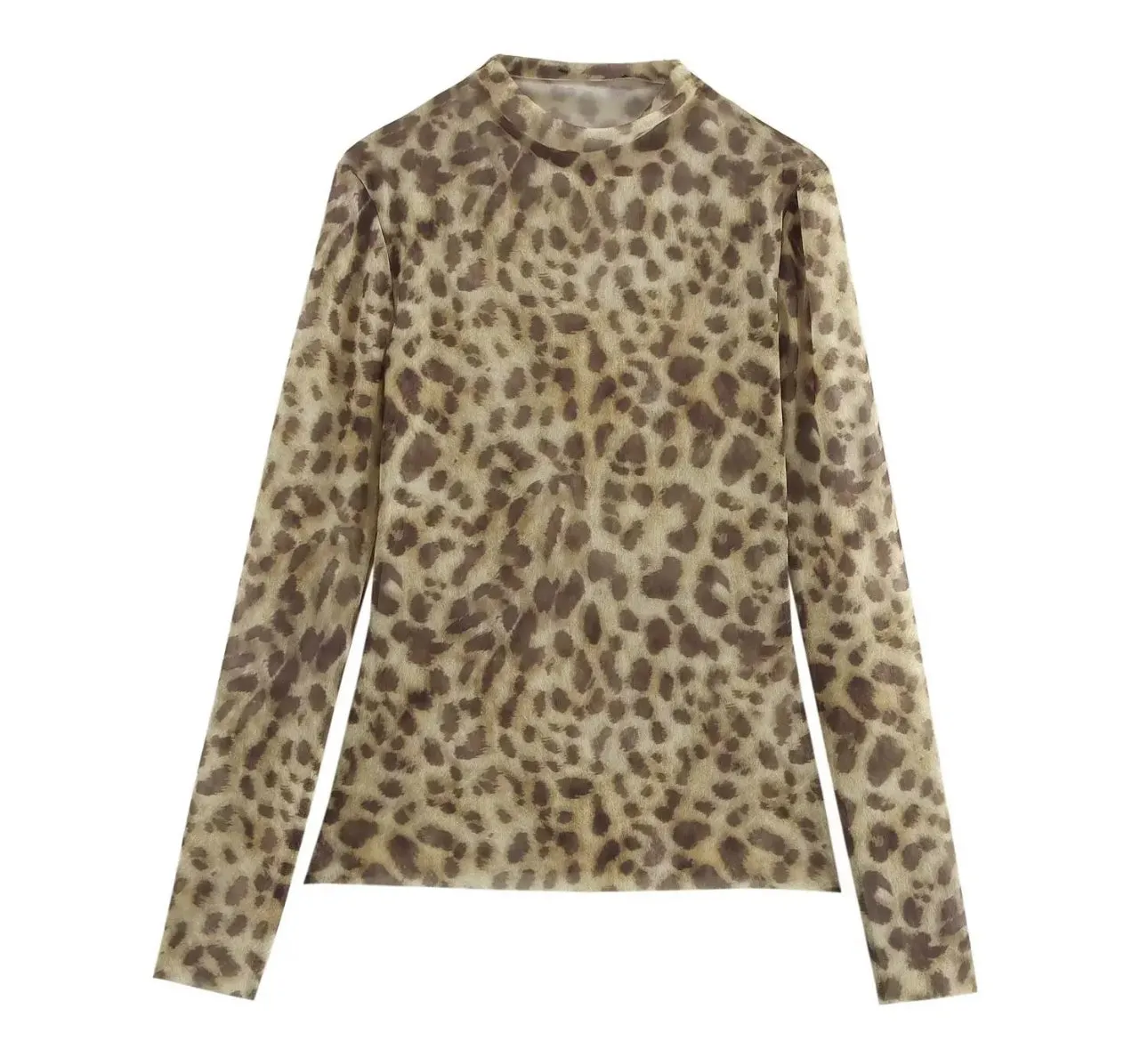 Trasparente tops leopar black color