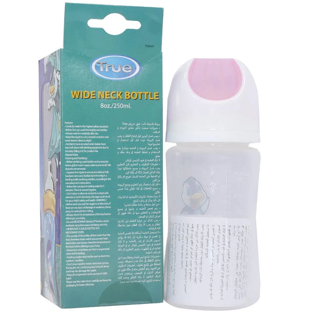 True Wide-Neck Feeding Bottle - 250 ml