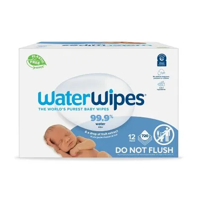 WaterWipes Plastic-Free Original Water Baby Wipes - 720ct